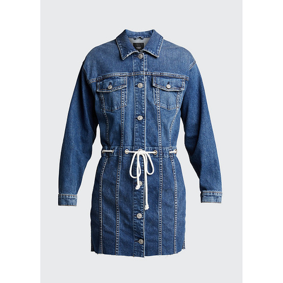 Hudson Jeans • blauwe denim jurk met knopen