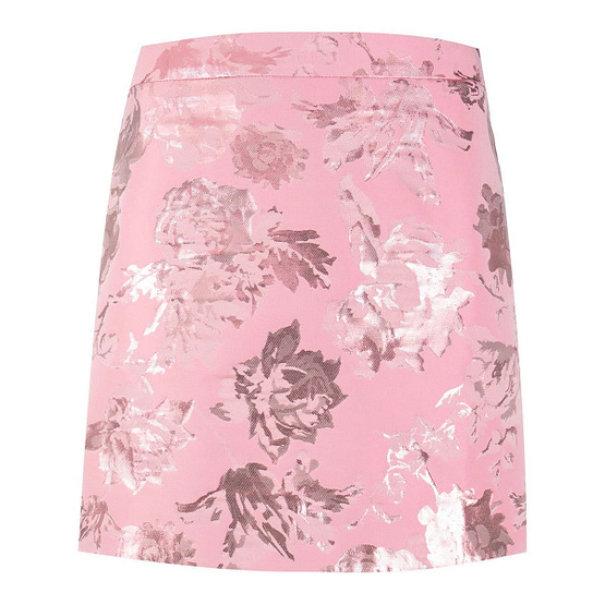 Stine Goya • korte roze rok Nelly met bloemen