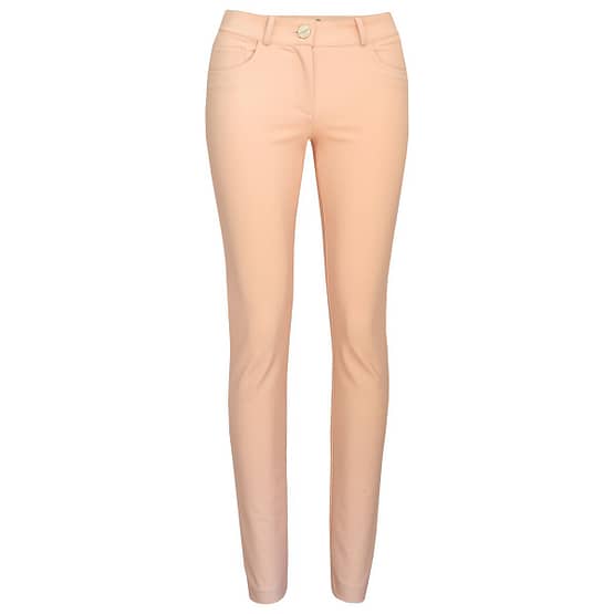 Elisabetta Franchi • slim fit pantalon in zalm roze