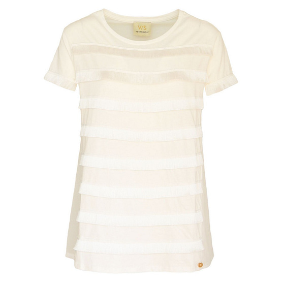 Verysimple • off-white shirt met franjes