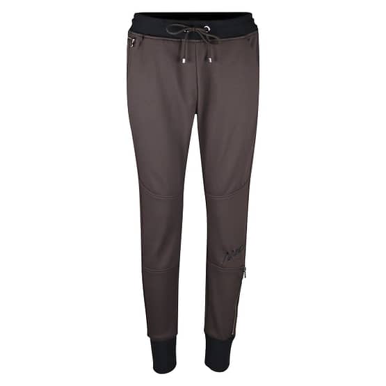 MAC • relaxte bruine broek Jogger zip