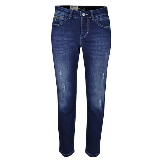 MAC • blauwe SLIM jeans met beschadigingen