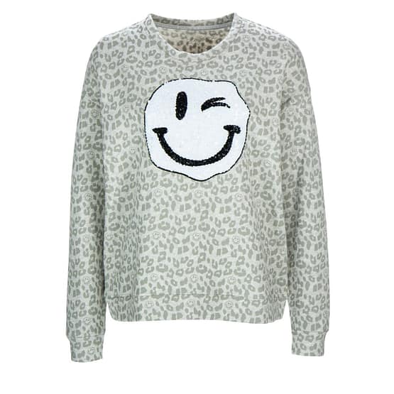 Frogbox • beige trui met smiley