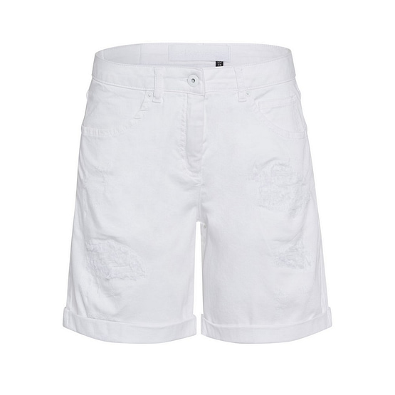 Marc Aurel • witte shorts met beschadigingen