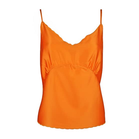 Princess goes Hollywood • zijden oranje top