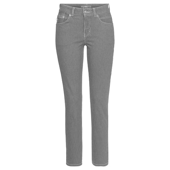 MAC • zwarte gestreepte SLIM jeans