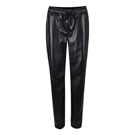 Princess goes Hollywood • relaxte zwarte faux leather pantalon