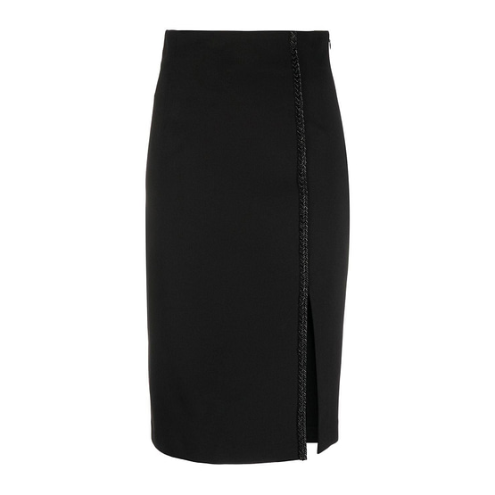 Twinset • zwarte midi rok met split