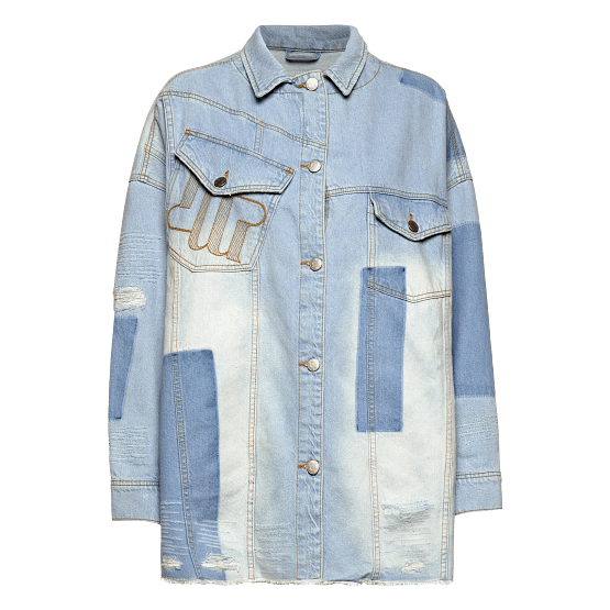 Munthe • blauw jeans jack Vomentus