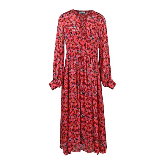 Louis and Mia • rood met roze maxi jurk