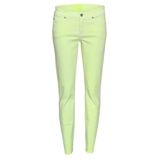 Cambio Jeans • neon gele slim fit jeans Liu