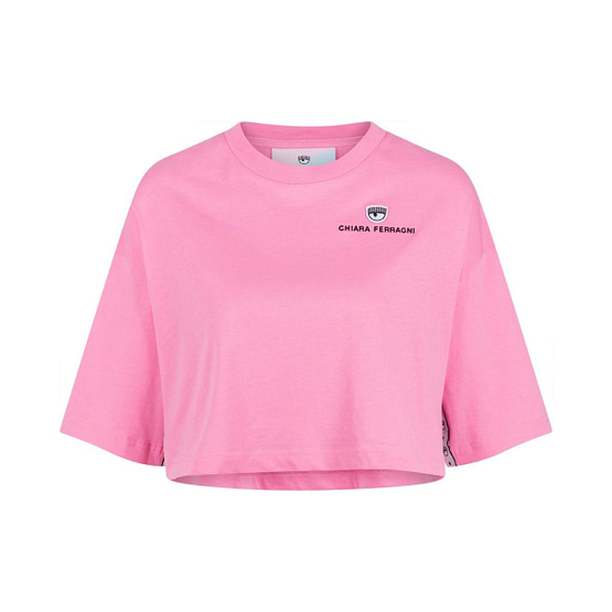 Chiara Ferragni • kort roze t-shirt