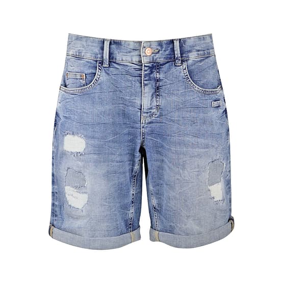 MAC • blauwe Mina shorts destroyed