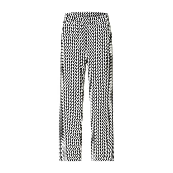 MAC • zwart witte Chiara cropped broek