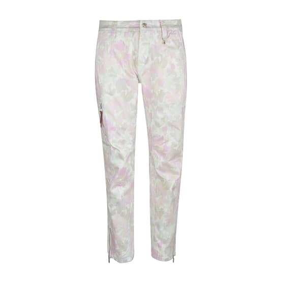 MAC • RICH cargo cotton broek paarse bloemen