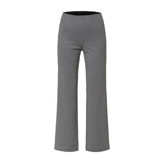 MAC • zwarte witte Flare broek