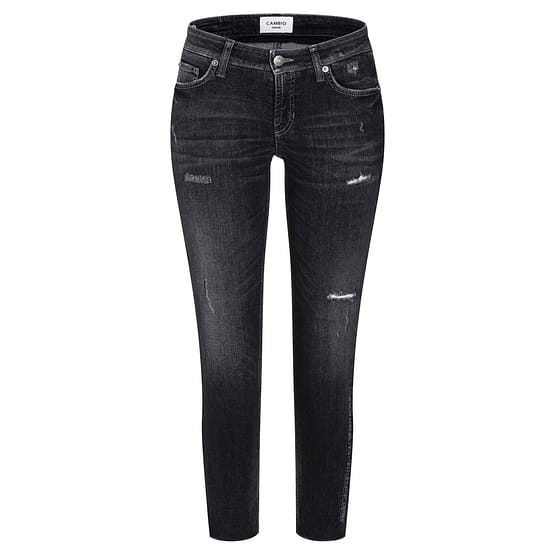 Cambio • zwarte destroyed jeans Liu Short