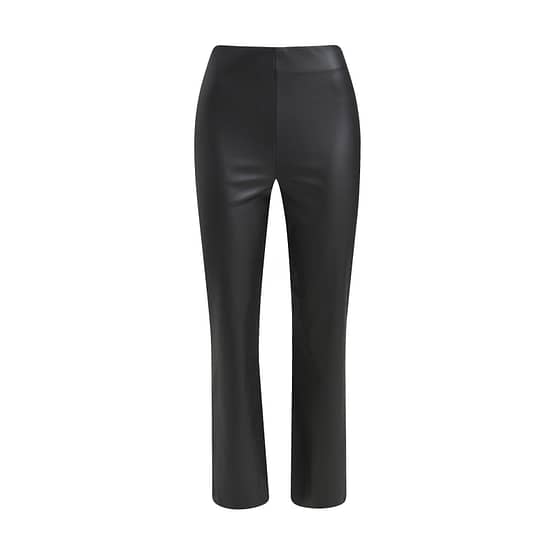 Milano Italy • zwarte faux leather pantalon