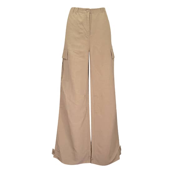 Cambio • wijde pantalon Parachute in beige