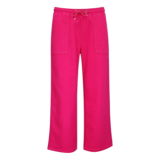 MAC • Culotte casual denim in fuchsia roze