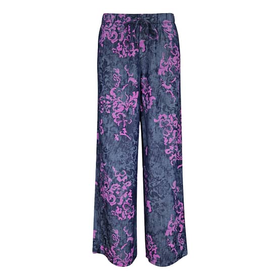 MAC • Wide summer clean broek met bloemen