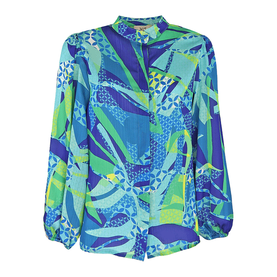 Verysimple • blauw groene blouse