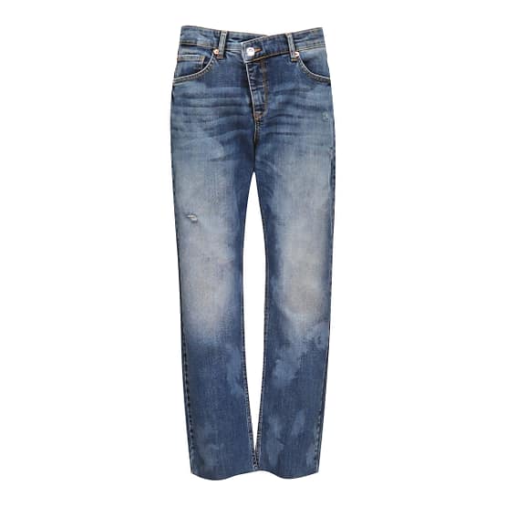 MAC • blauwe Criss Cross jeans destroyed