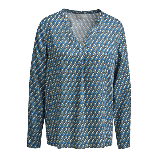 Milano Italy • blauwe blouse motief