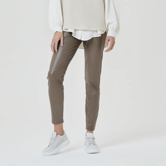 SIMPLE • vegan legging in taupe