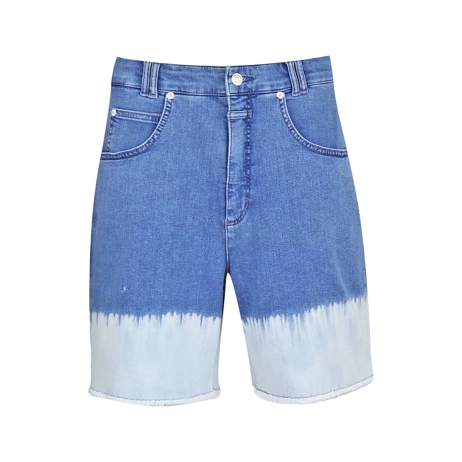 MAC • blauwe gebleekte moms shorts • shop BollyWolly